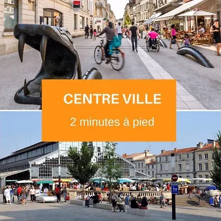 Luxury-centre-ville -gare-netflix Wifi Niort